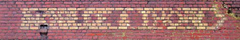 Hinweis aus Firmenwand